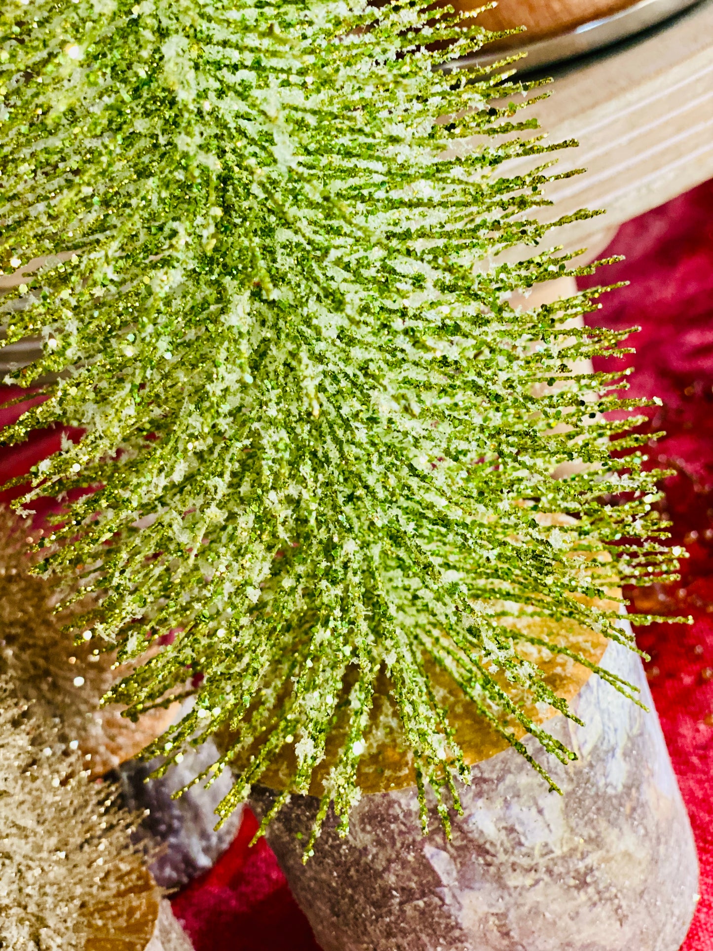 Snowy Foxtail Pine Tree 12" GREEN