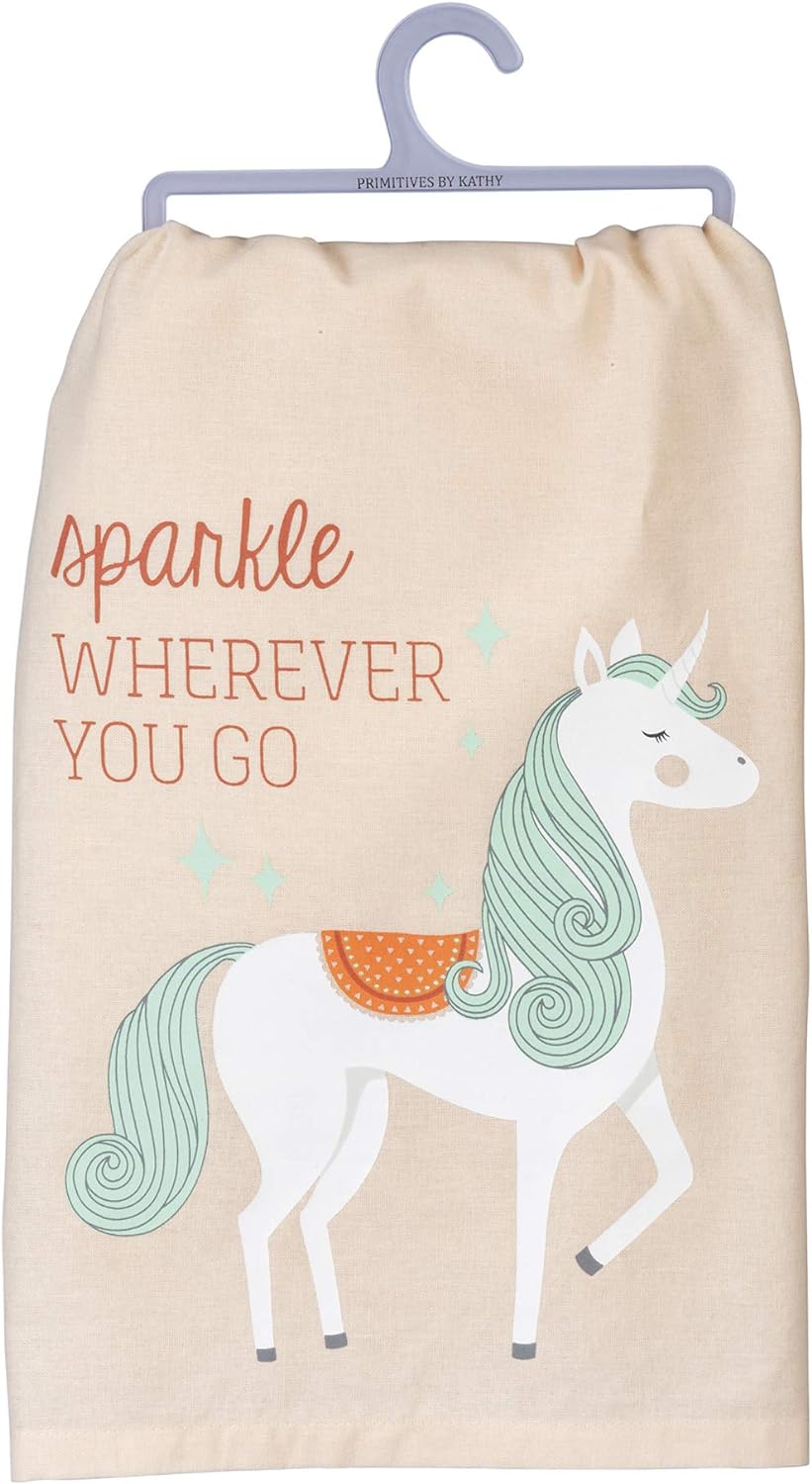 SPARKLE UNICORN KIDS BATHROOM TOWEL