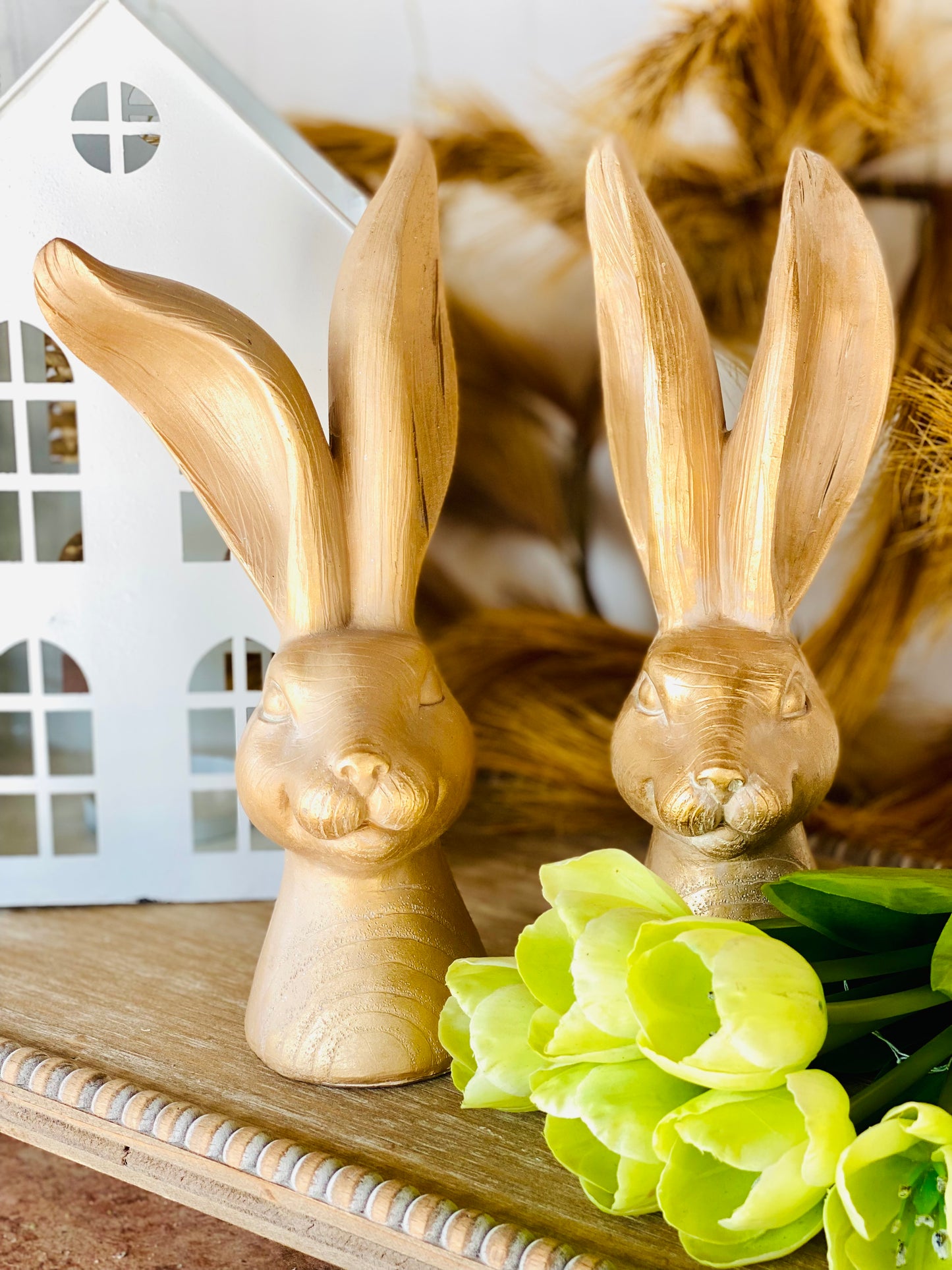 BRONZE BUNNY HEAD - 2 STYLES