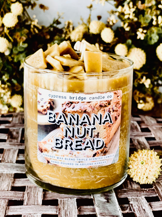 BANANA BREAD  17+oz Chippy Top Jar Candle