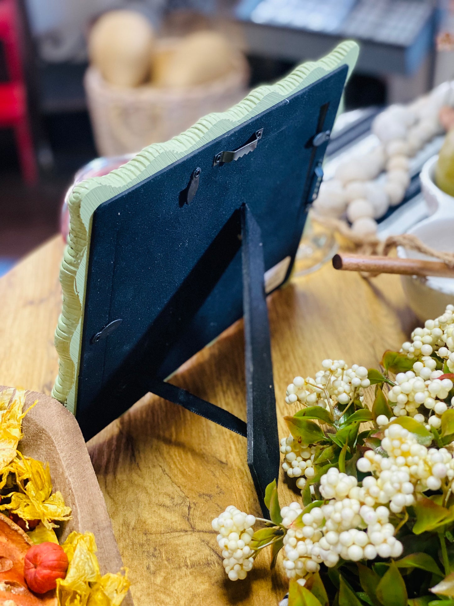 7 X 5 GREEN WEAVE LANDSCAPE FRAME