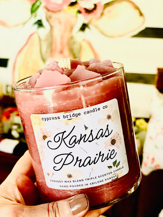 KANSAS PRAIRIE | 19+oz Chippy Top Jar Candle