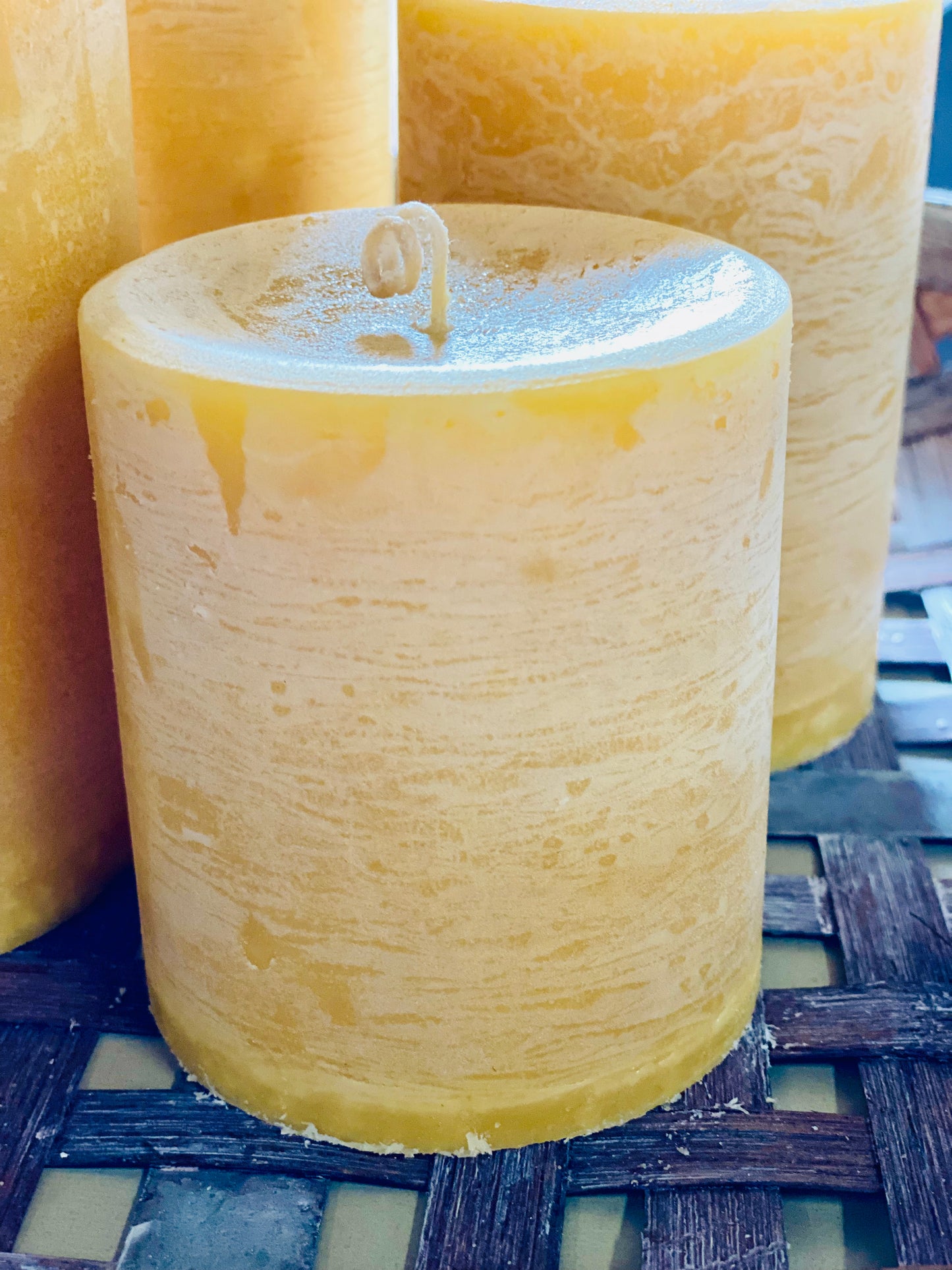 HAYRACK RIDES + PUMPKIN VIBES (scented) Pillar Candles -  5 SIZES