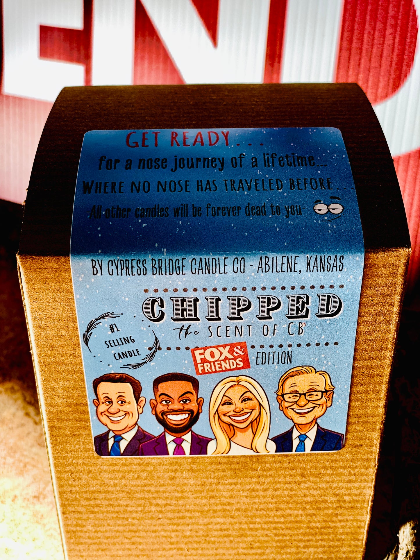 FOX & FRIENDS EDITION |“CHIPPED™” | 19+ oz Chippy Top Jar Candle