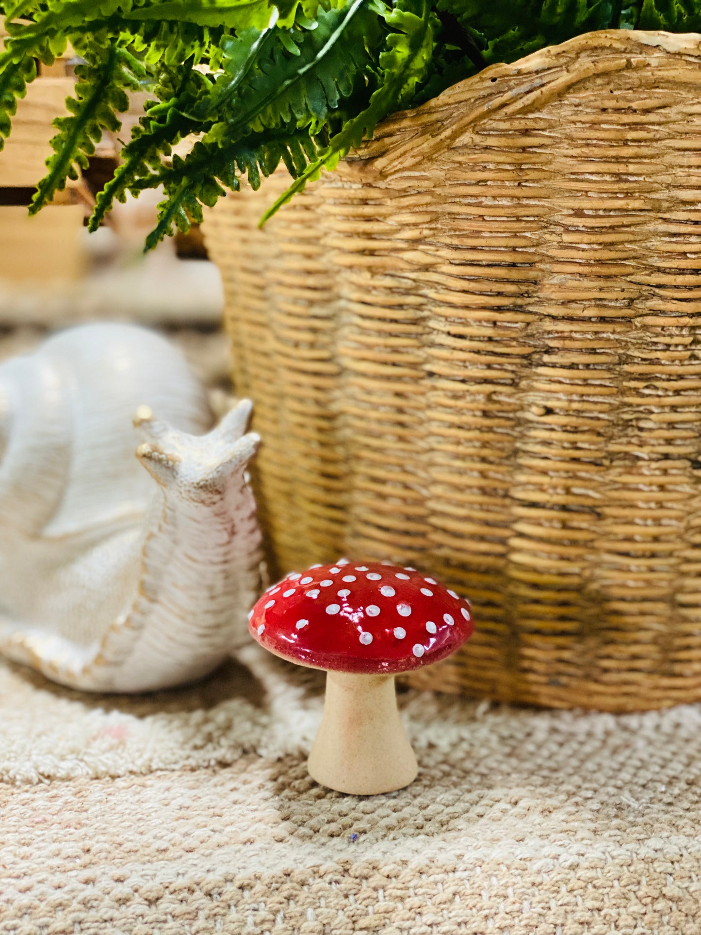 MINI RED SPOTTED MUSHROOM