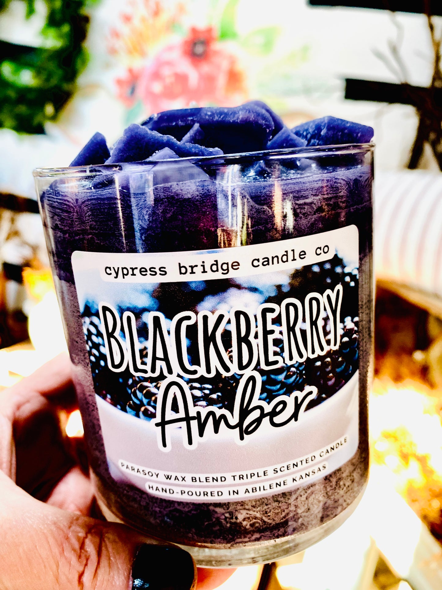 BLACKBERRY AMBER™  | 19+oz Chippy Top Jar Candle