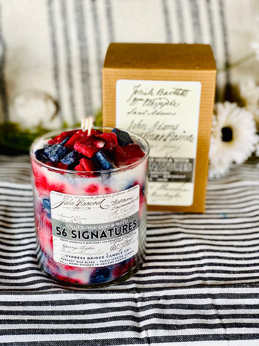 56 SIGNATURES | 19+oz Chippy Top Jar Candle