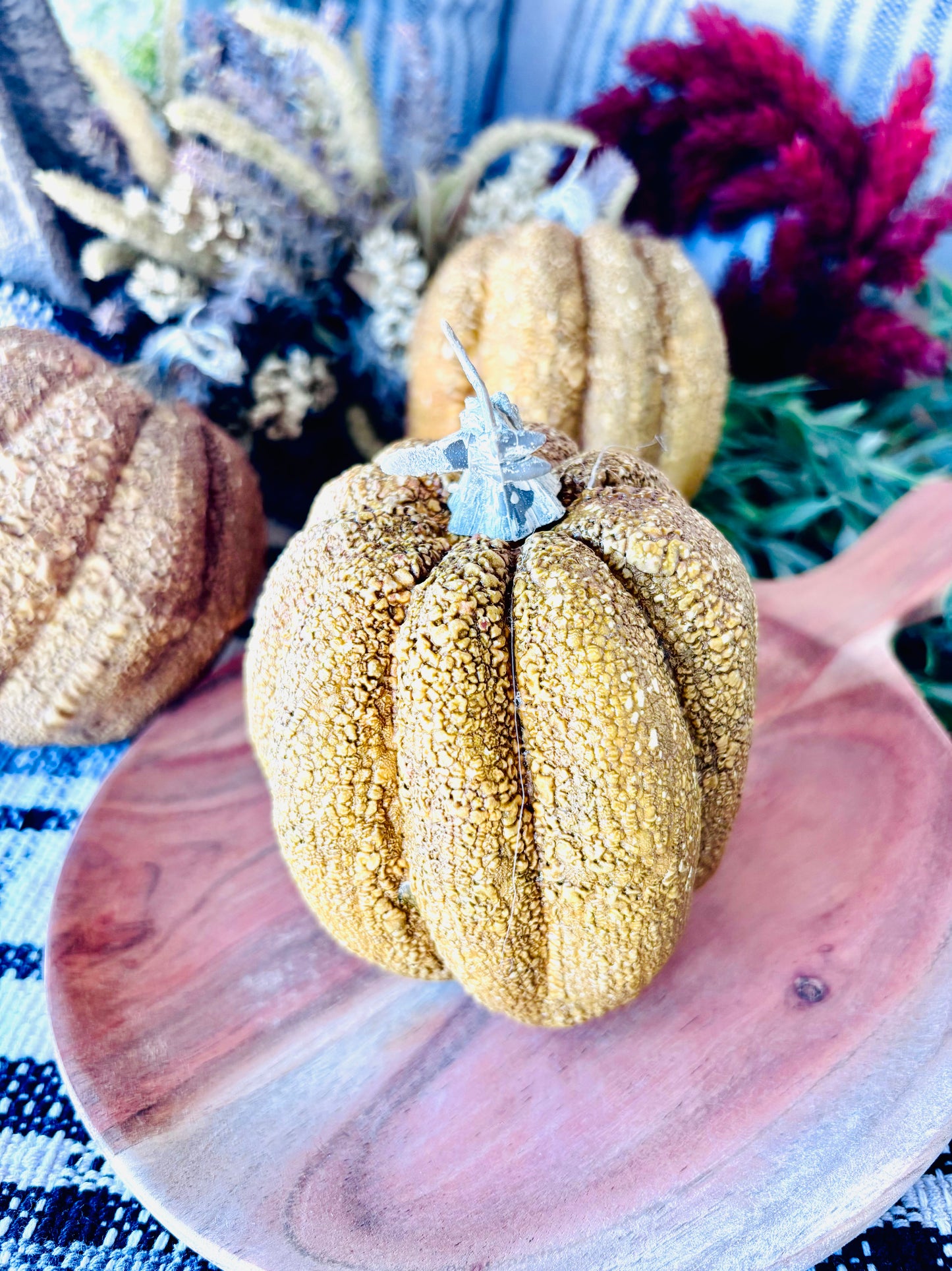 Furrowed Fields Pumpkin | 4"