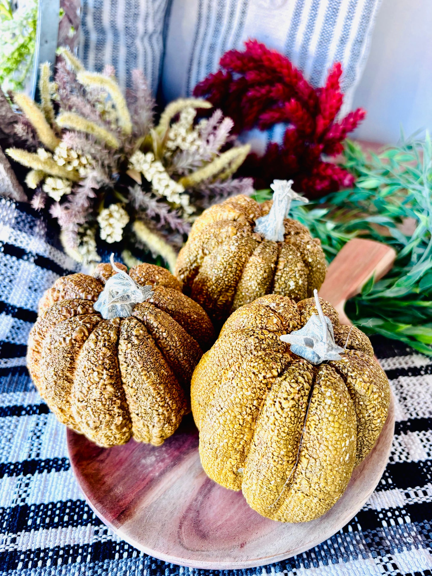 Furrowed Fields Pumpkin | 4"