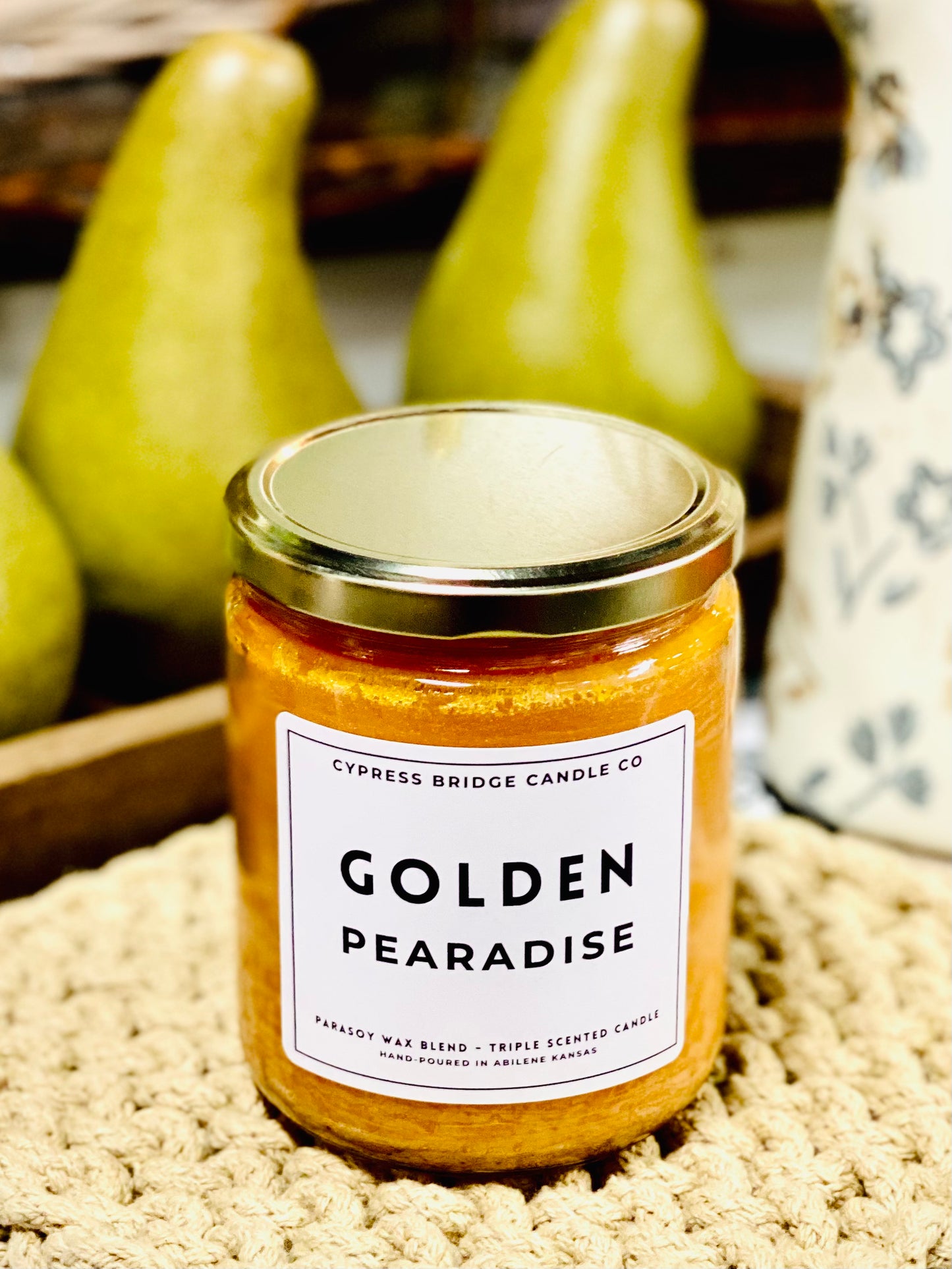 GOLDEN PEARADISE | JAR CANDLES | 2 SIZES
