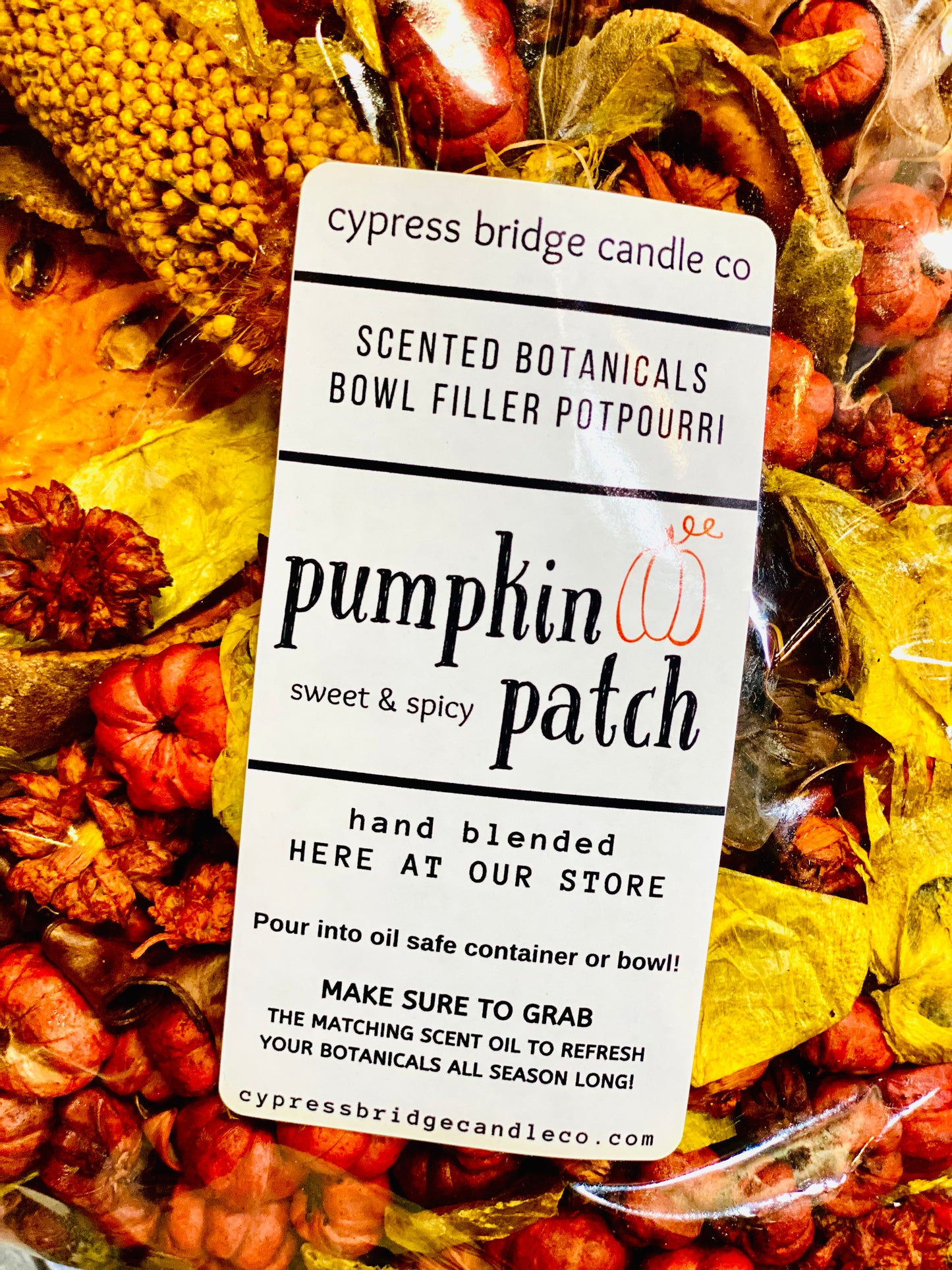 PUMPKIN PATCH Botanical Potpourri + Matching Spray Refresher set