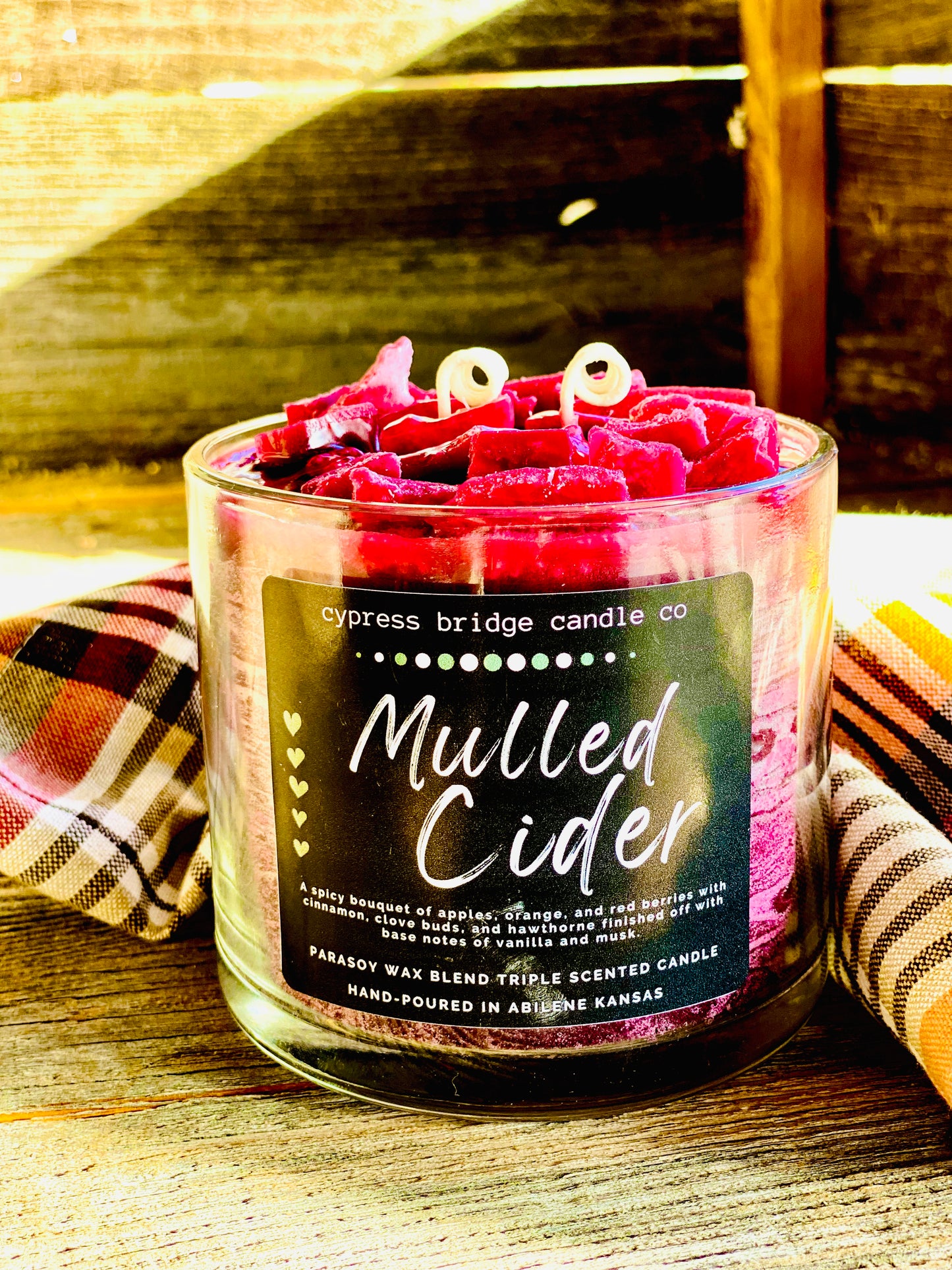 MULLED CIDER 15+oz / 2-wick Jar Candle