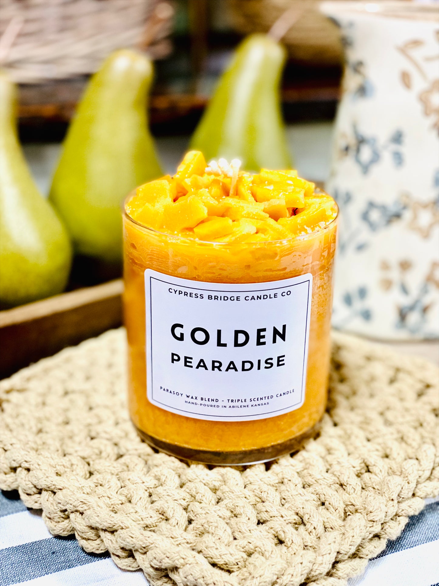 GOLDEN PEARADISE | JAR CANDLES | 2 SIZES