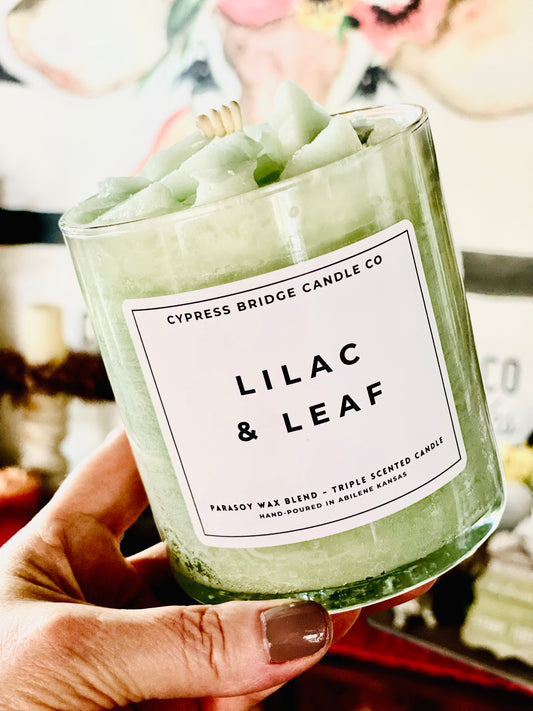 LILAC & LEAF 17+oz Chippy Top Jar Candle