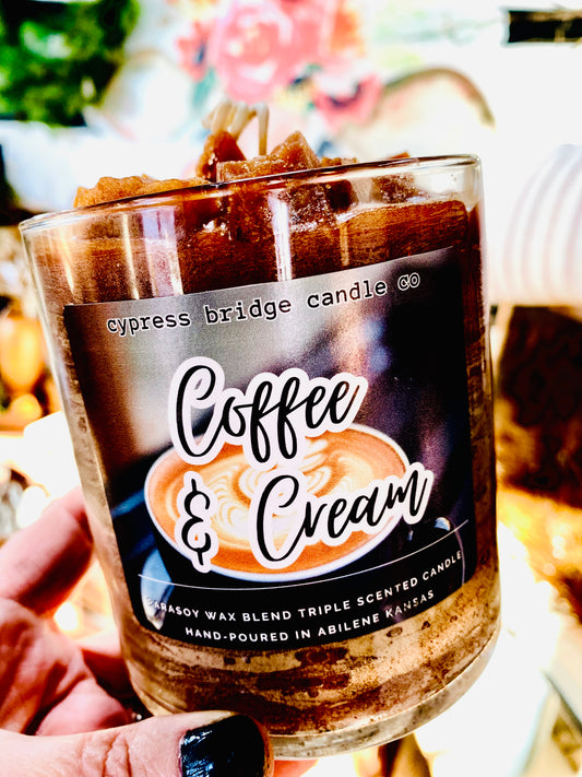 COFFEE & CREAM | 19+oz Chippy Top Jar Candle