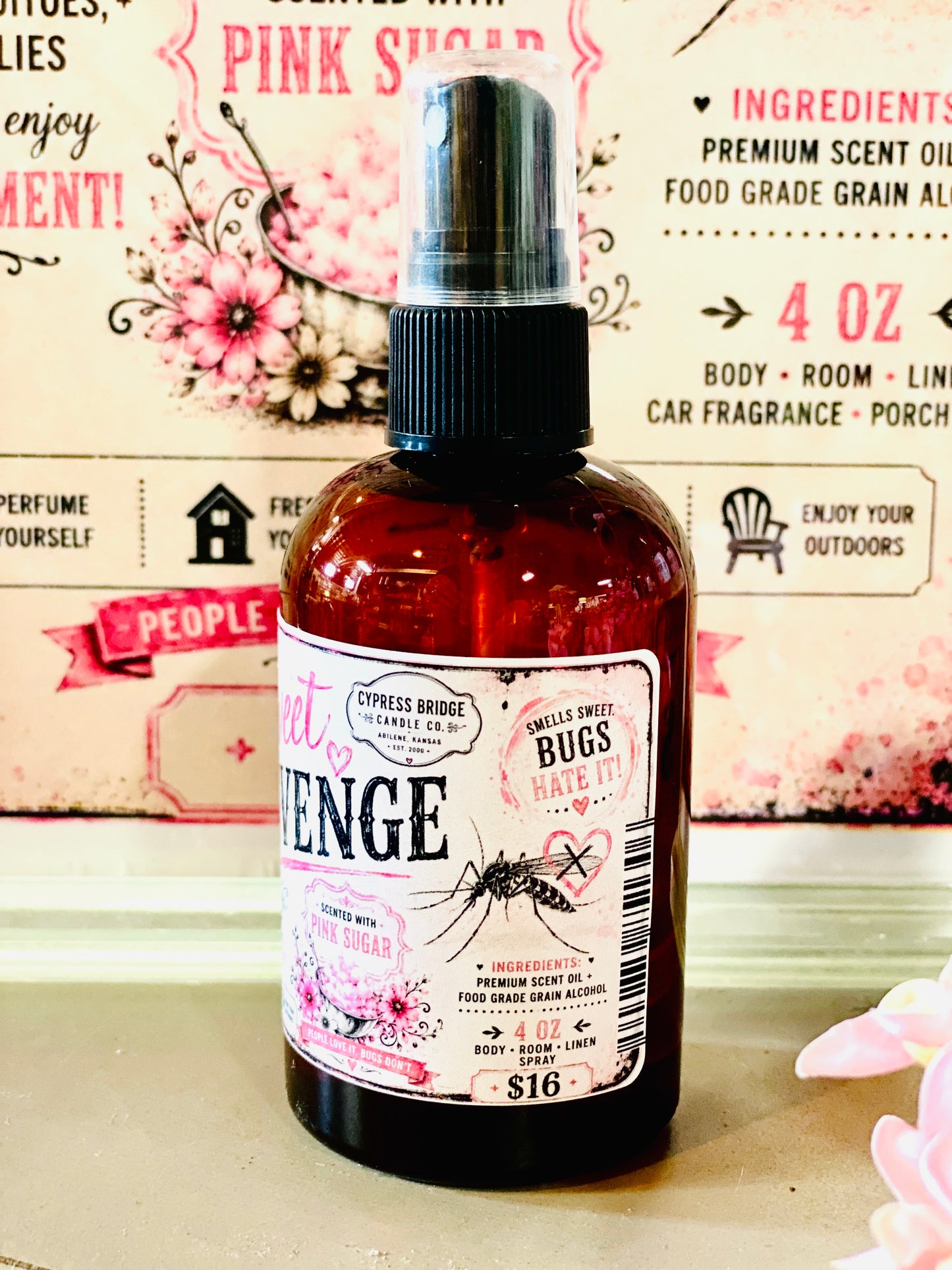 SWEET REVENGE  - INSECT REPELLENT DISGUISED AS A PERFUME!
