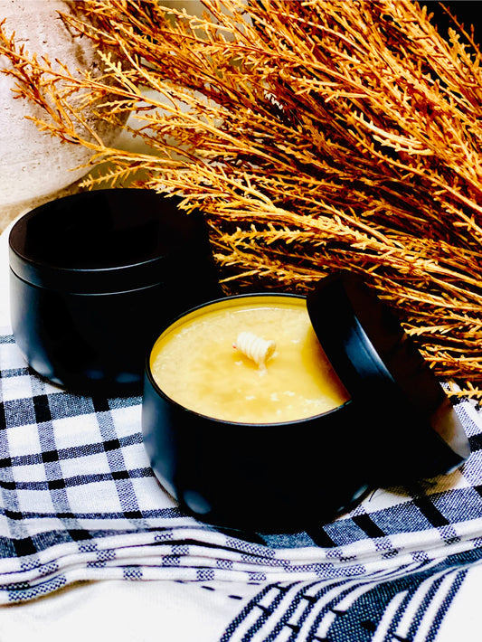 PUMPKIN WAFFLES | 6+oz BLACK & GOLD VESSEL CANDLE