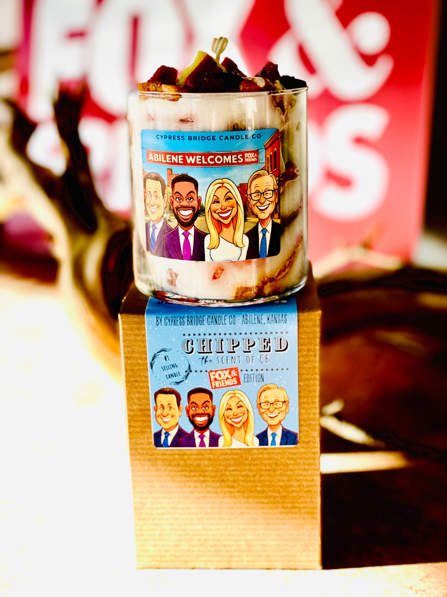 FOX & FRIENDS EDITION |“CHIPPED™” | 19+ oz Chippy Top Jar Candle