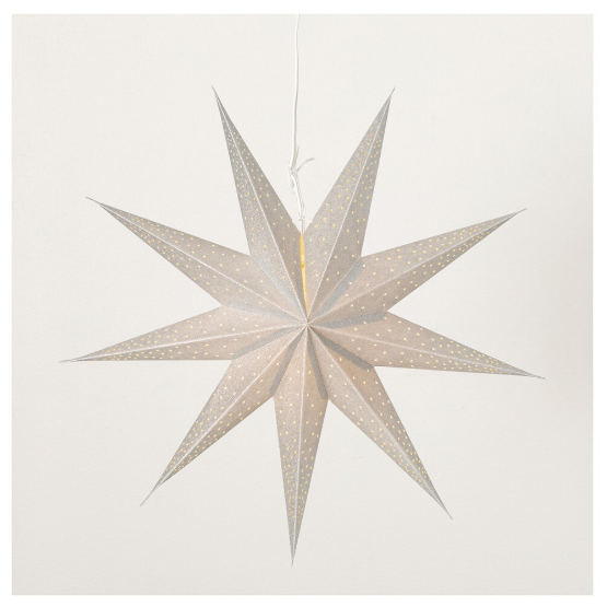 Hanging Silver Paper Star
