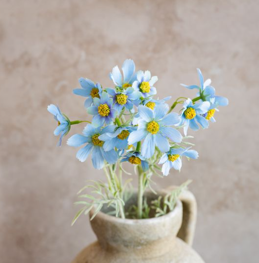31" BLUE COSMOS FLOWER STEM