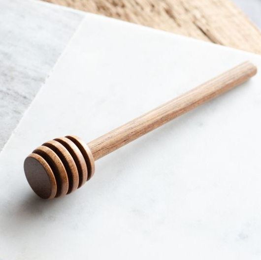 6" WOOD HONEY DIPPER