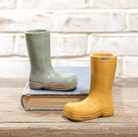 MINI RAINBOOT PLANTER | 2 ASST. COLORS