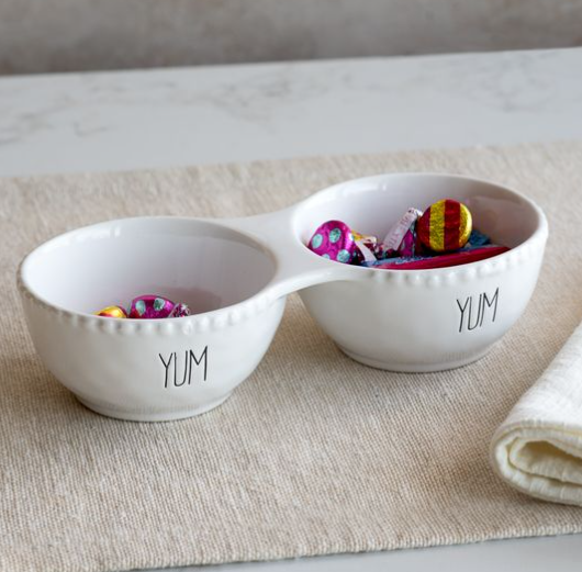 DOUBLE YUM SERVING BOWLS