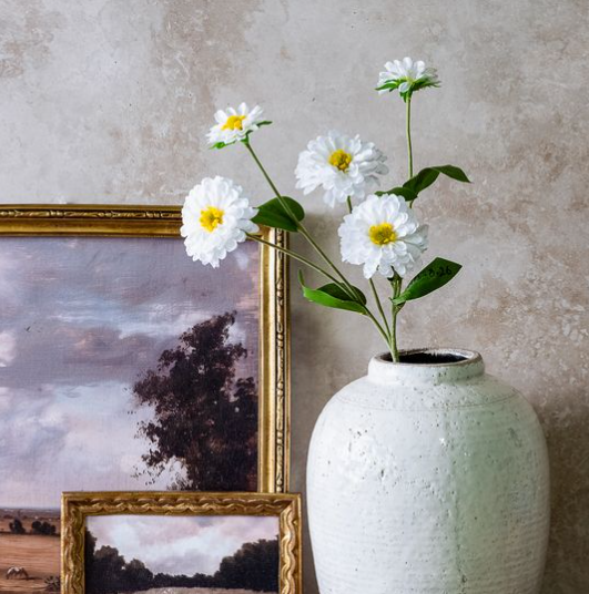 23.6" WHITE DAHLIA STEM