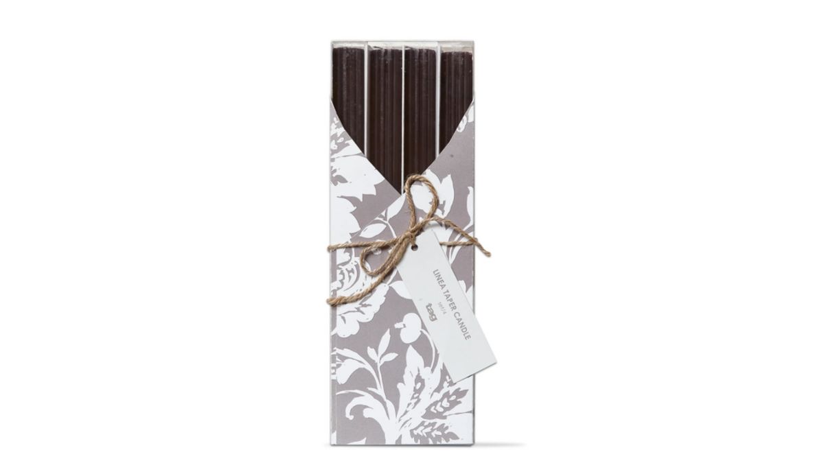 Product Details
Color: Black
Dimensions: 10 in h x .82 in dia
Material: 85% paraffin, 15% other, 100% cotton wick (no palm)
Burn-Time: 8 hrs