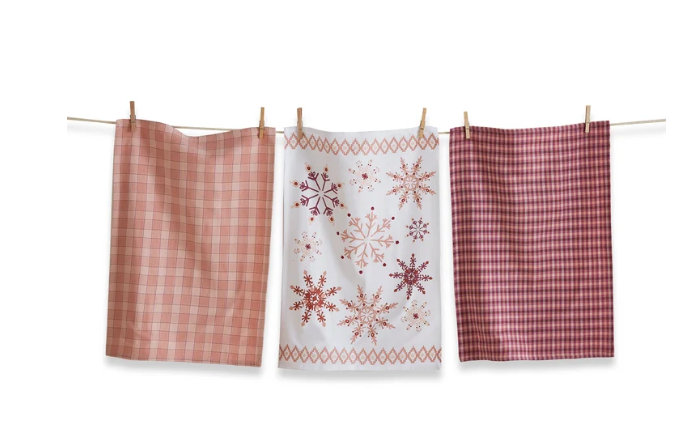 SUGAR SNOWFLAKE TOWEL SET OF 3