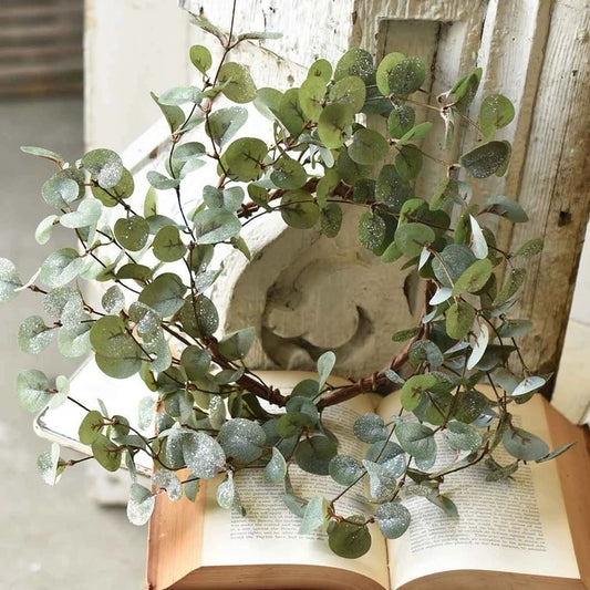 Crisp Air Eucalyptus Ring (w/ frost effect) | 16"