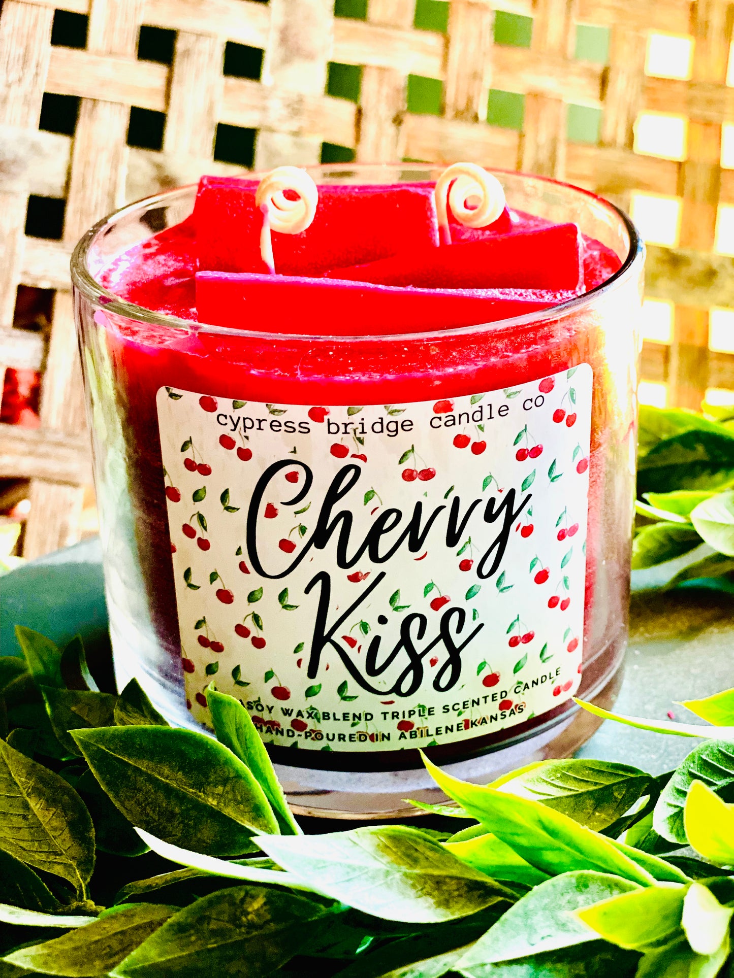 CHERRY KISS  15+oz / 2-wick Jar Candle