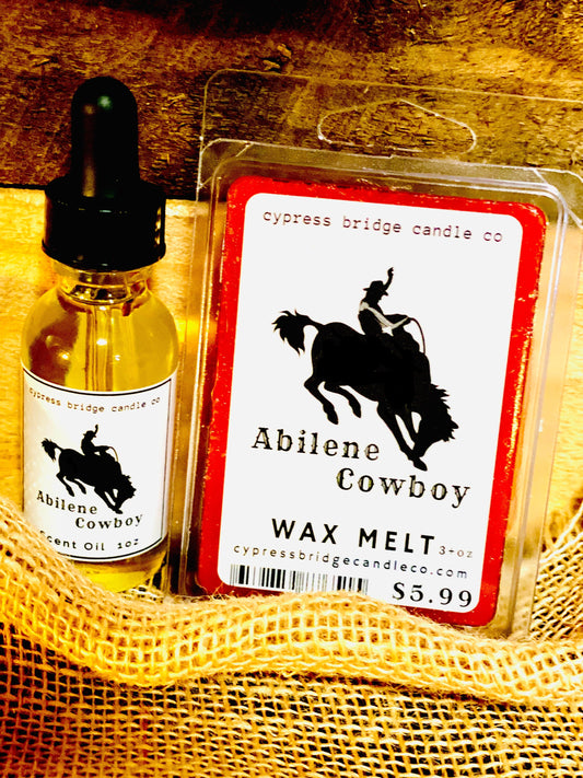 ABILENE COWBOY Wax Melts, Oil or Duo