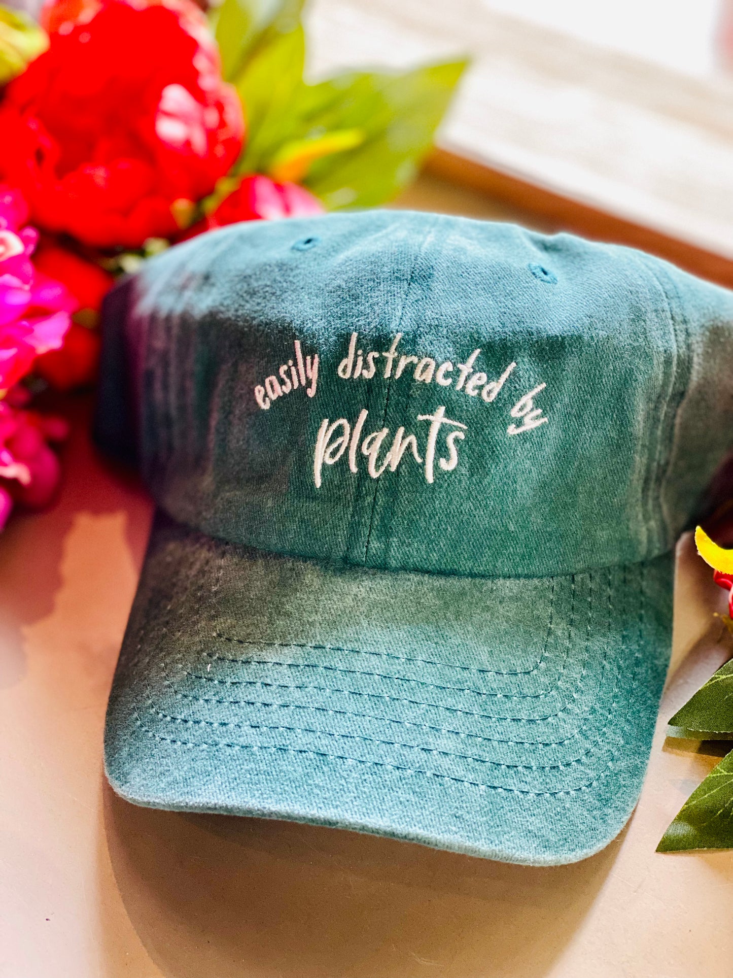 DISTRACTED BY PLANTS HAT / CAP