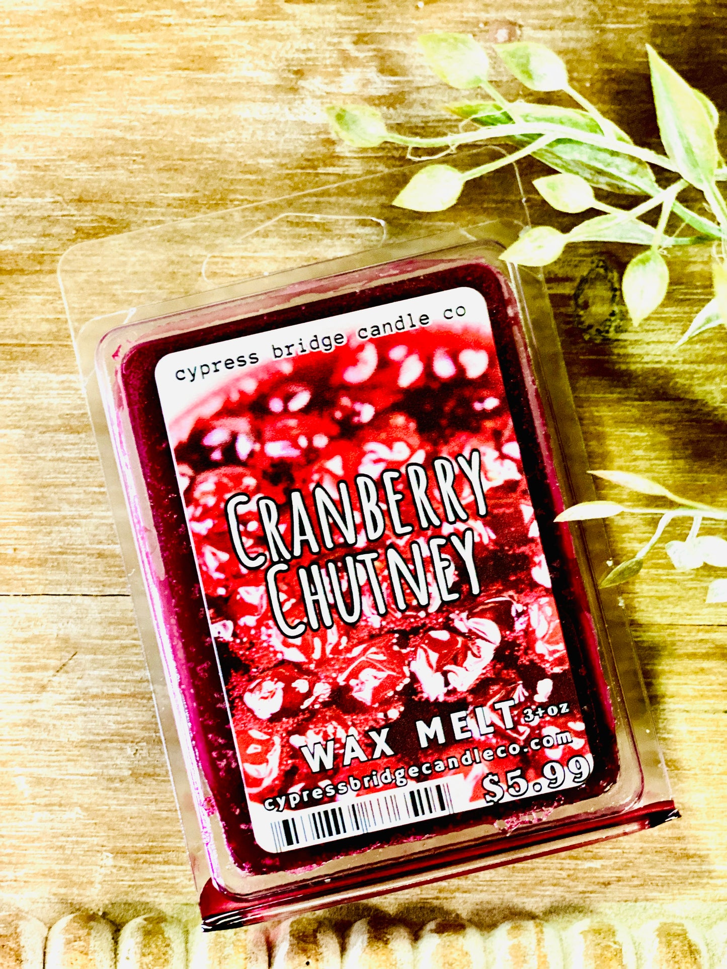 CRANBERRY CHUTNEY Wax Melts, Oil or Duo