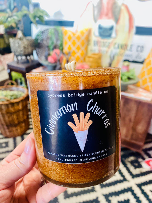 CINNAMON CHURRO | 19+oz Chippy Top Jar Candle