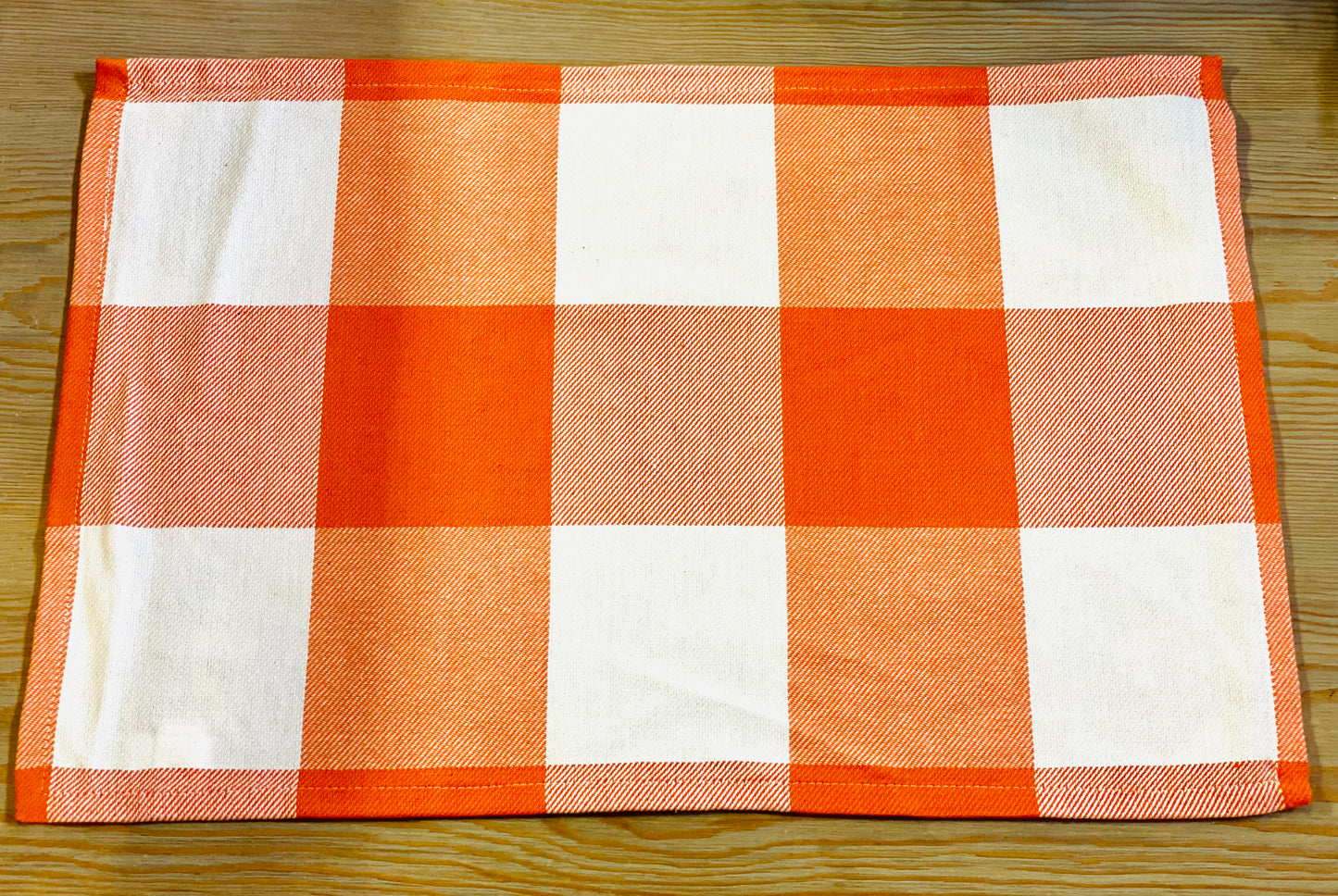 SHERBET PLAID DECOR MAT