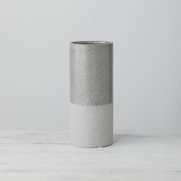 8.75" 2-TONE GRAY VASE *