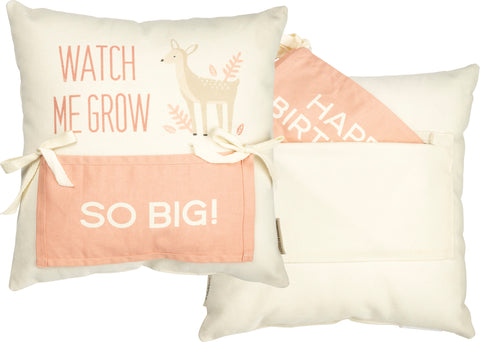 Milestone Pillow - Sweet Deer