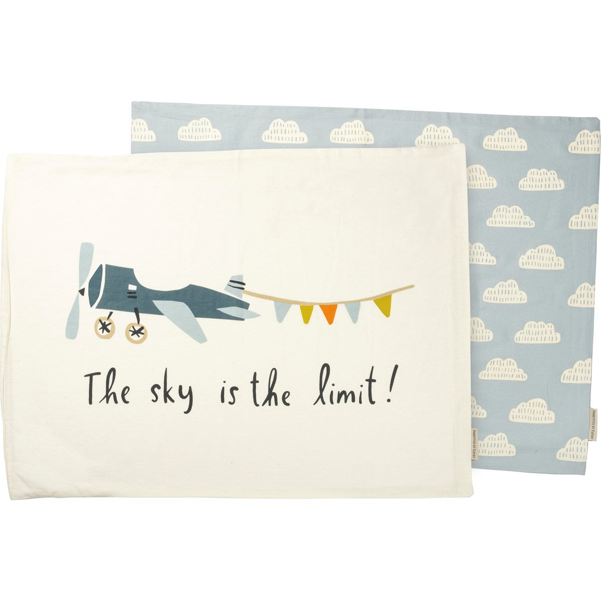 Pillowcase Set - Plane & Clouds