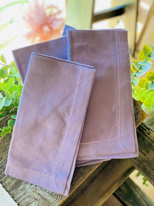 Lilac Hemstiched Tag Brand Cloth Napkin *