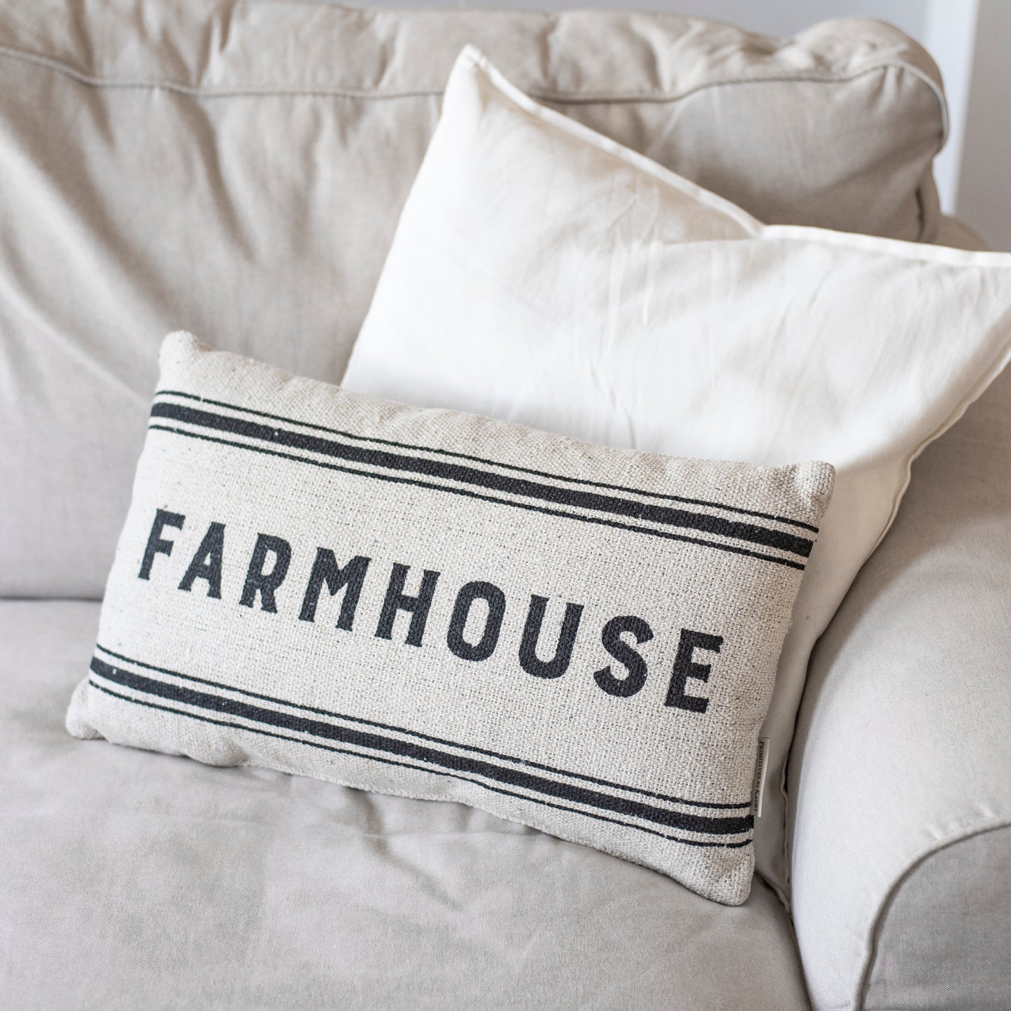 Pillow (reversible)- Farmhouse/ Our Nest