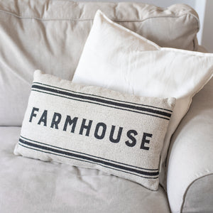 Pillow (reversible)- Farmhouse/ Our Nest *