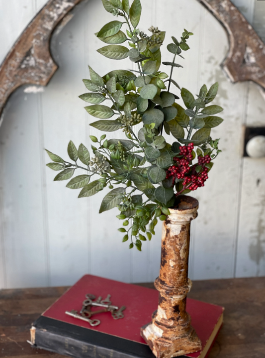 Atwood Eucalyptus & Seeds with Red Berry Spray