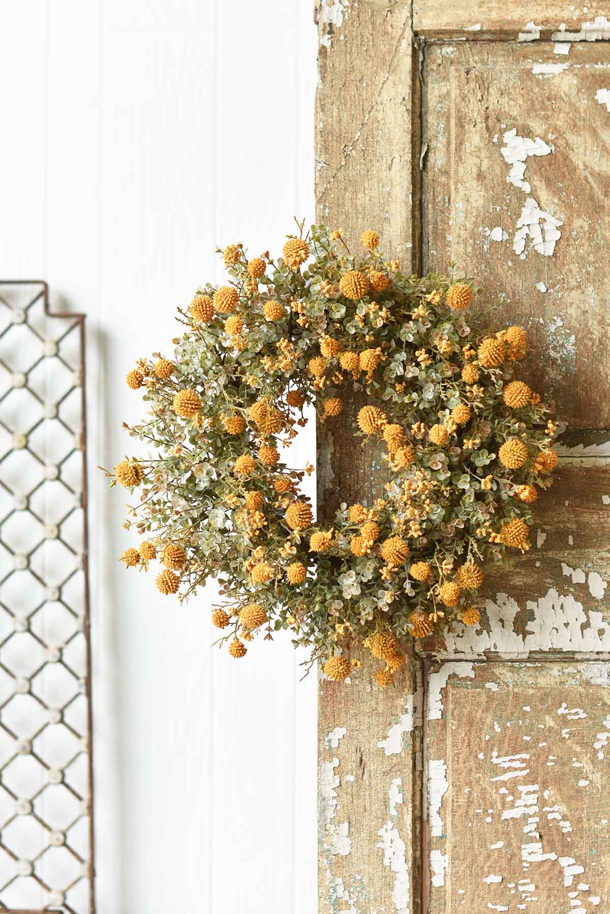 Fall Garden Wreath | Mustard | 22"