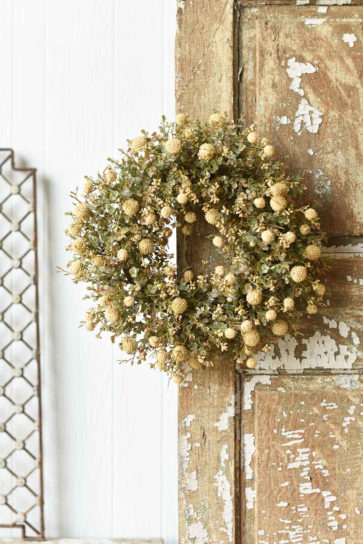 Fall Garden Wreath | Cream | 22"