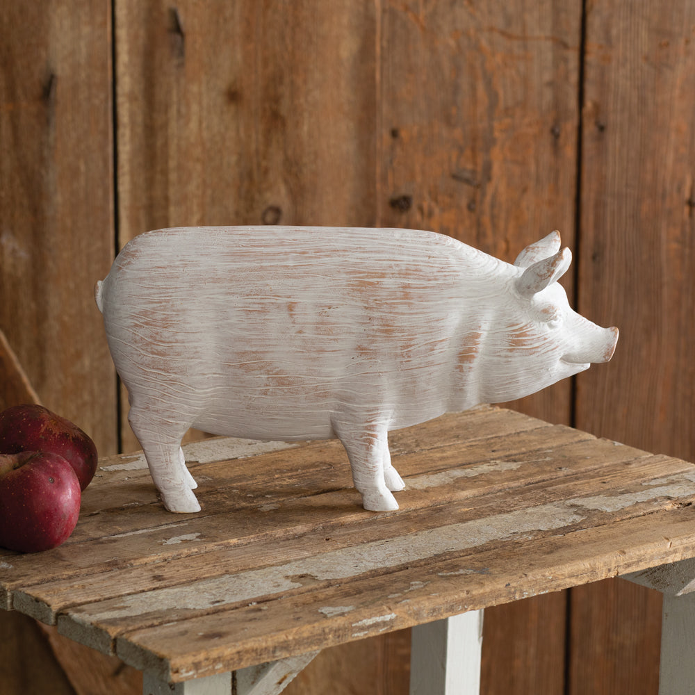 12" Farmhouse Tabletop Pig