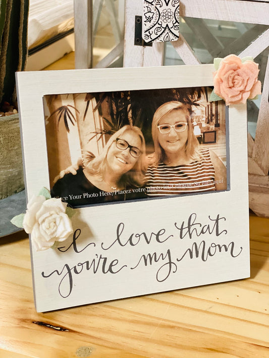 Plaque Frame - I Love That You're My Mom