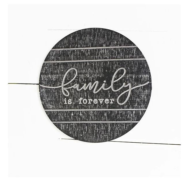 11" ROUND FAMILY SIGN