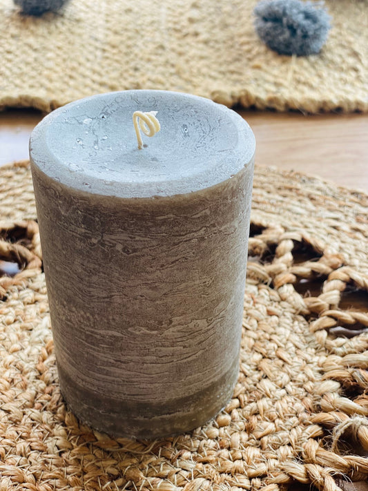 Hand poured right here at our shop!

Our pillar candles have a beautiful mottled appearance and are heavily scented!&nbsp;

You WILL be able to enjoy the scent of these candles without even burning them!&nbsp; We pour them cool so the scent isn't trapped inside! (but as candle makers, we do suggest burning candles eventually and then getting more lol)

Pick color and order - then send us a message&nbsp;on Facebook&nbsp;HERE&nbsp;&nbsp;with your scent choices for each one!

&nbsp;Go to our Scent Oil page for